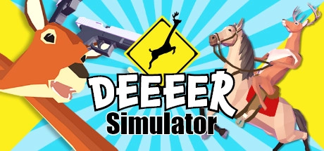 Cover des Steamspiels DEEEER Simulator Dein durchschnittliches alltägliches Hirschspiel